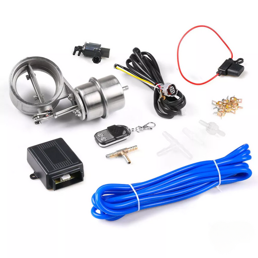 60mm Unterdruckklappe einzeln drucklos zu Nachrüstklappe Set mit Fernbedienung und Steuergerät