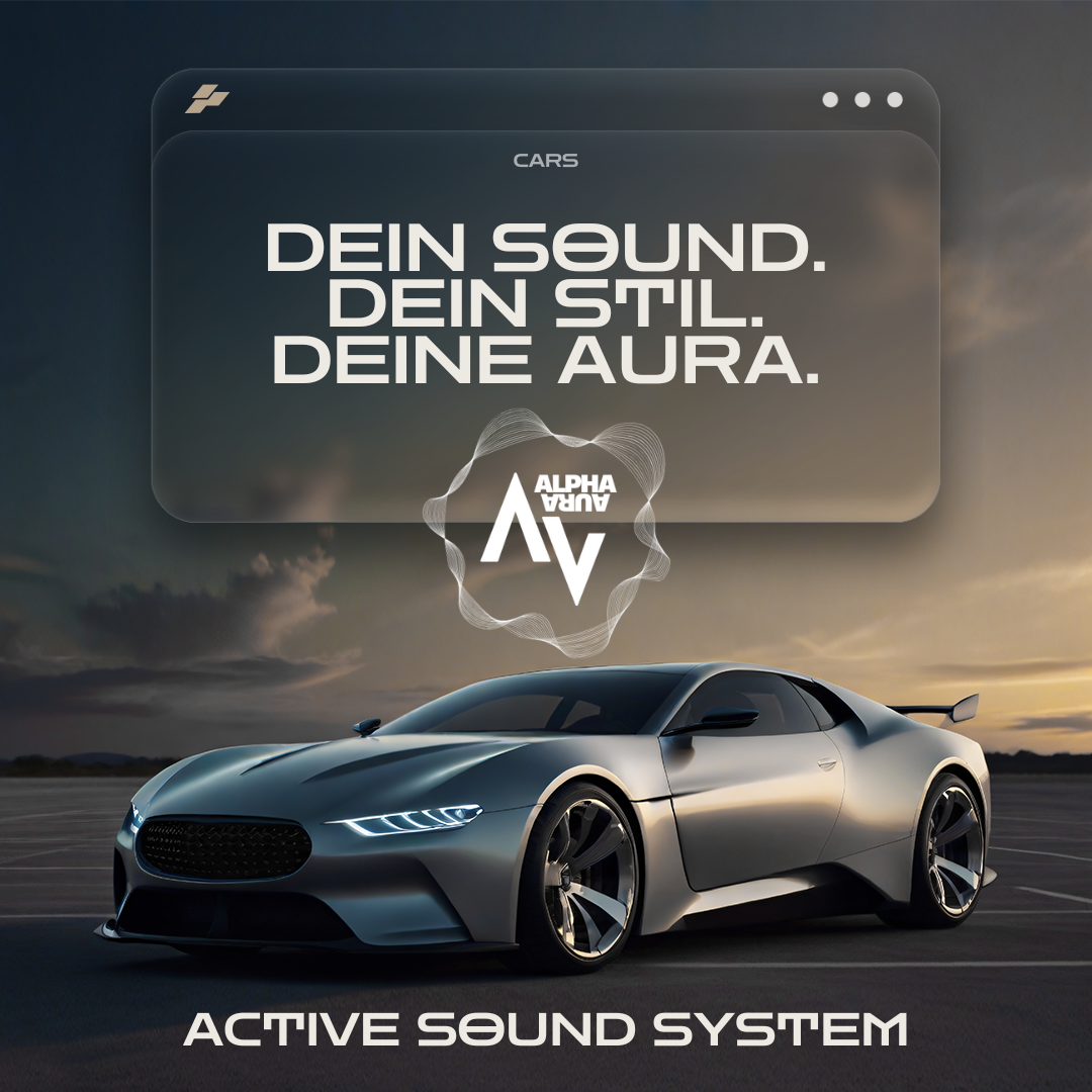 AURA Komplettset Active Sound Lautsprecher Booster Aktuator